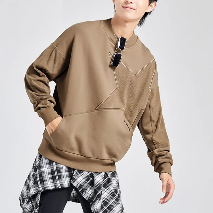 Erke Sweatshirt Fall Winter Women's Latte Brown-2