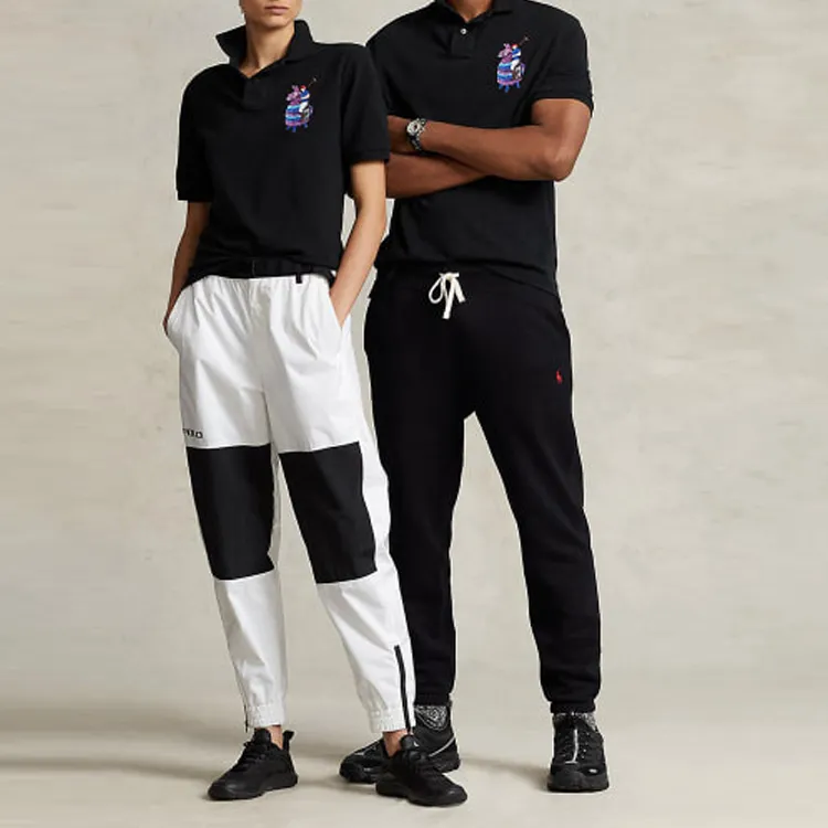 Polo Ralph Lauren X Beams Polo Shirts Unisex Black-4