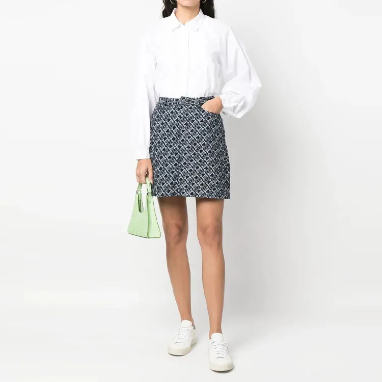 Tommy Hilfiger Logo print Denim Skirt-1