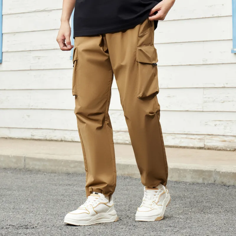 Erke Casual Pants Men's Chestnut Brown-2