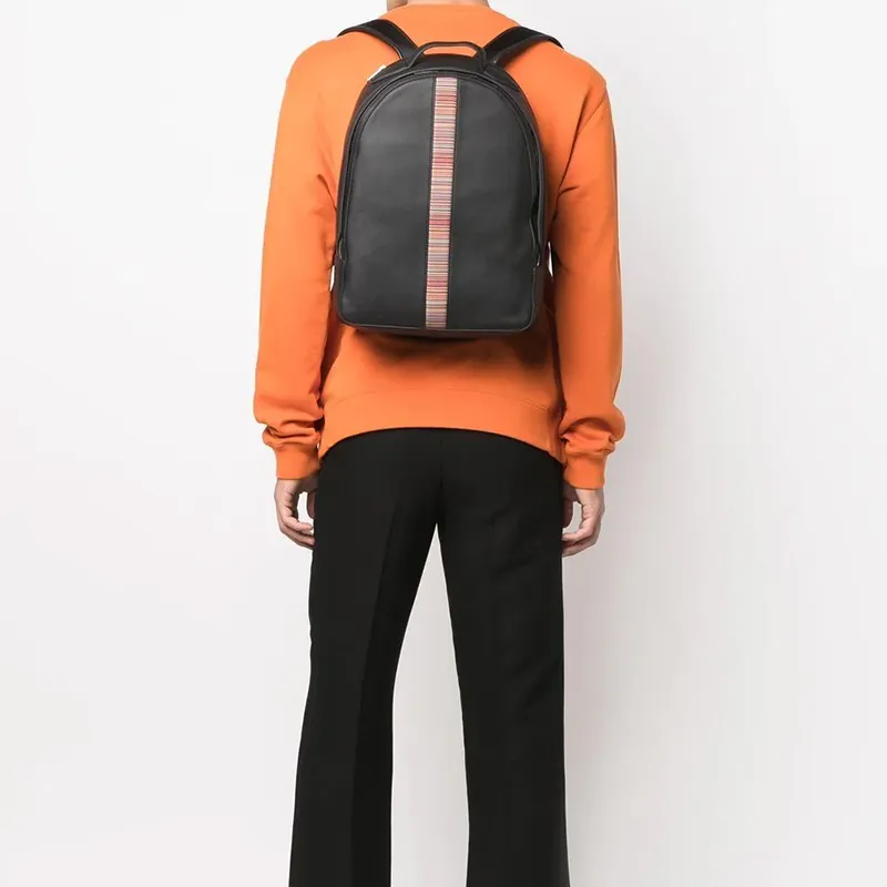 Paul Smith Cow Leather Backpack Regular Men's Black-2