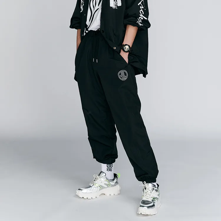 RICKYOUNG Jogger Casual Pants Unisex Black-3