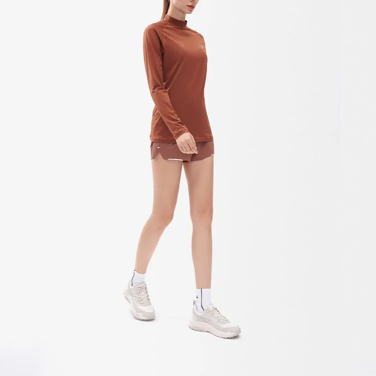 FILA Casual Shorts Women's Leather Brown-3