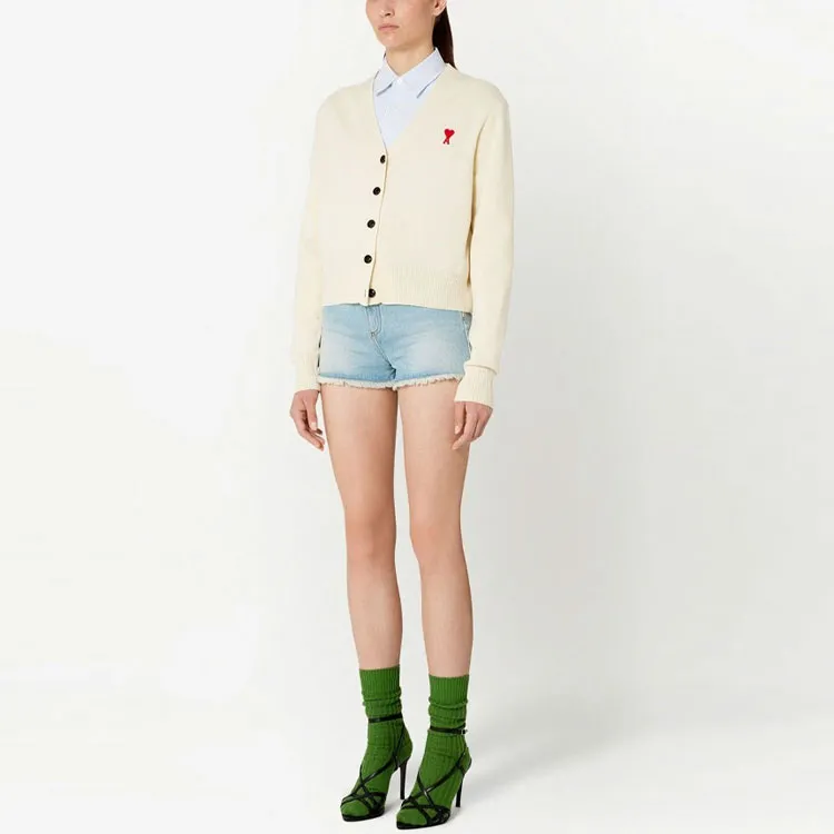 AMIPARIS Ami De Coeur Buttoned Knit Cardigan-1