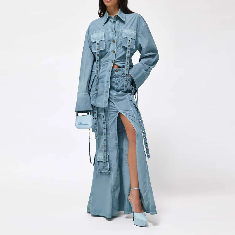 Blumarine Denim Jackets Women's Blue-4