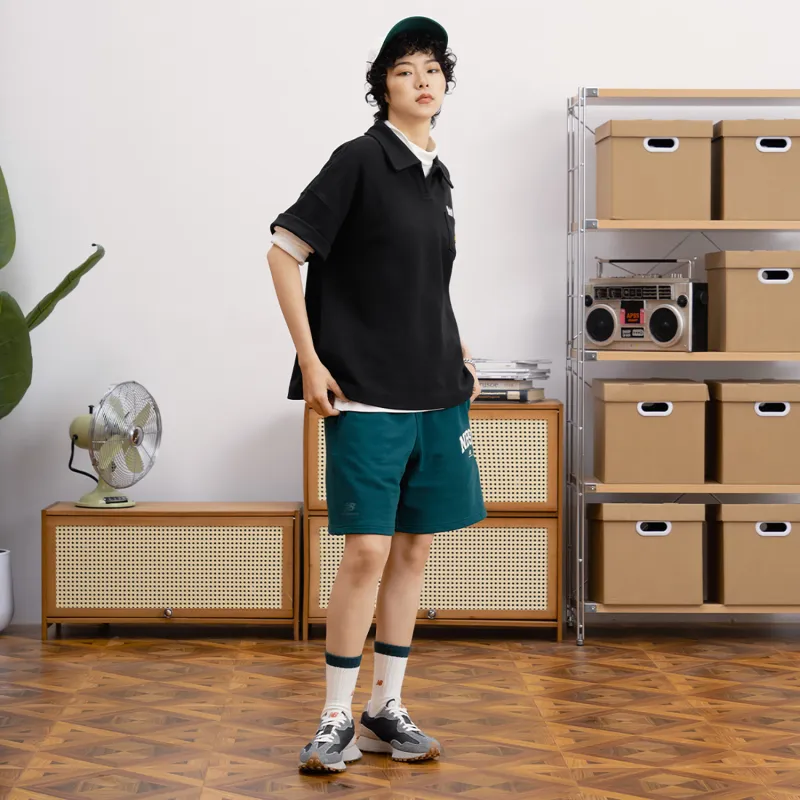 New Balance Polo Shirt Unisex Black-4