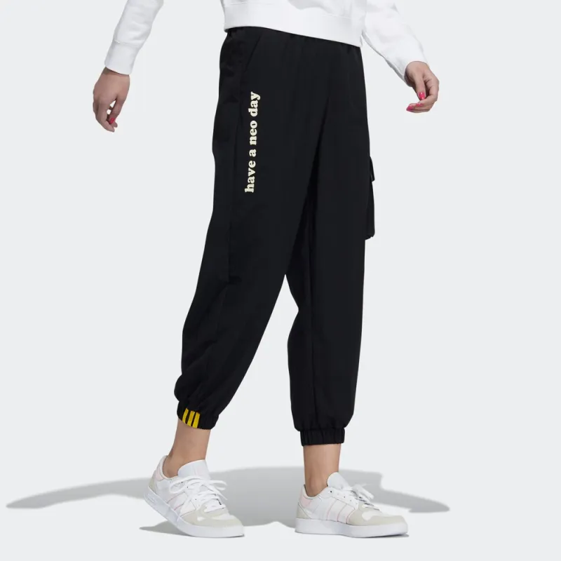 Smiley X Adidas Neo Knitted Sweatpants Women's Black-1