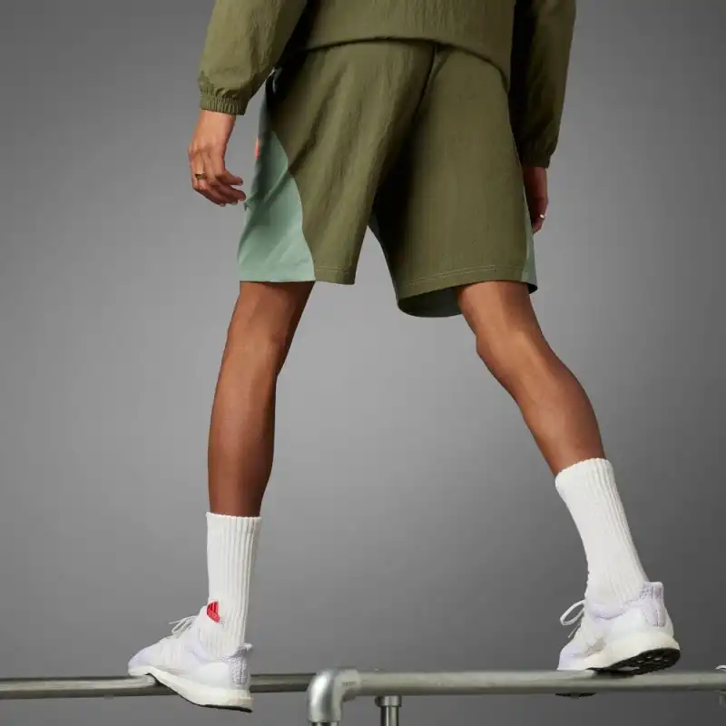 Adidas Casual Shorts Men Olive Green-4