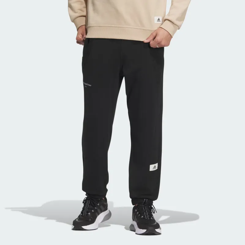Adidas Lounge Knitted Sweatpants Men Black-1
