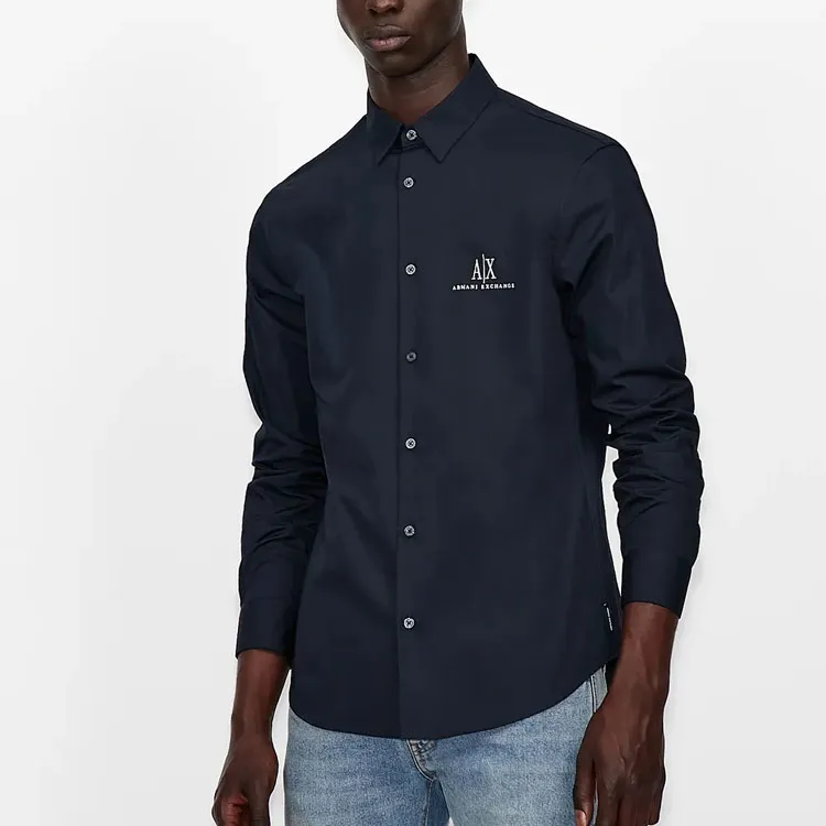 ARMANI EXCHANGE Logo embroidered Shirt-2