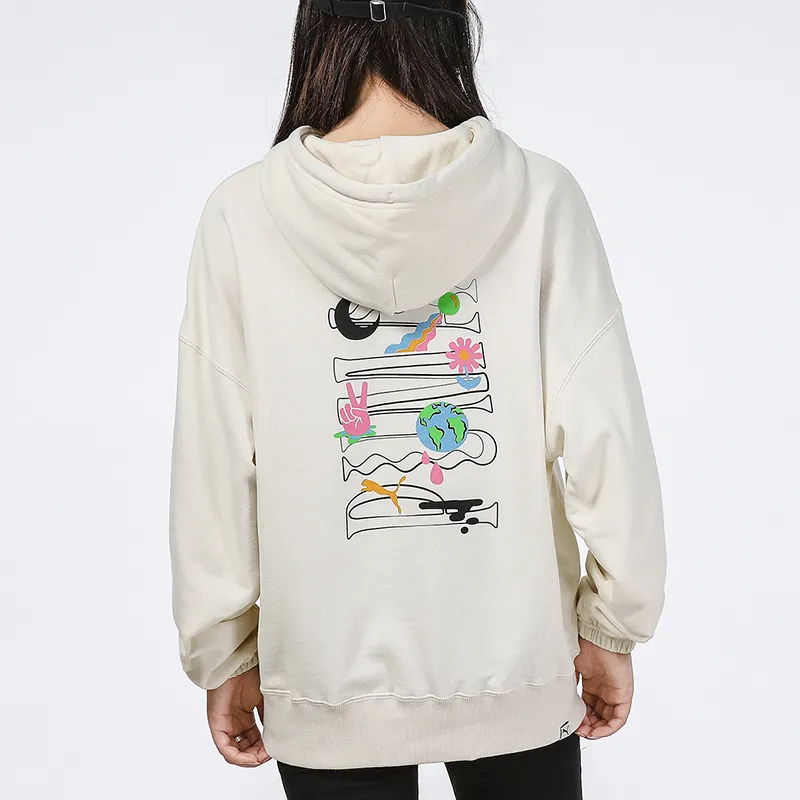 PUMA Sweatshirts Women's Ecru-4