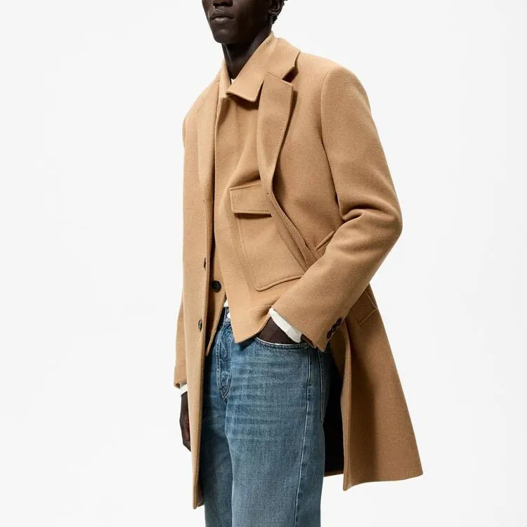 ZARA Coats Men Tan-3