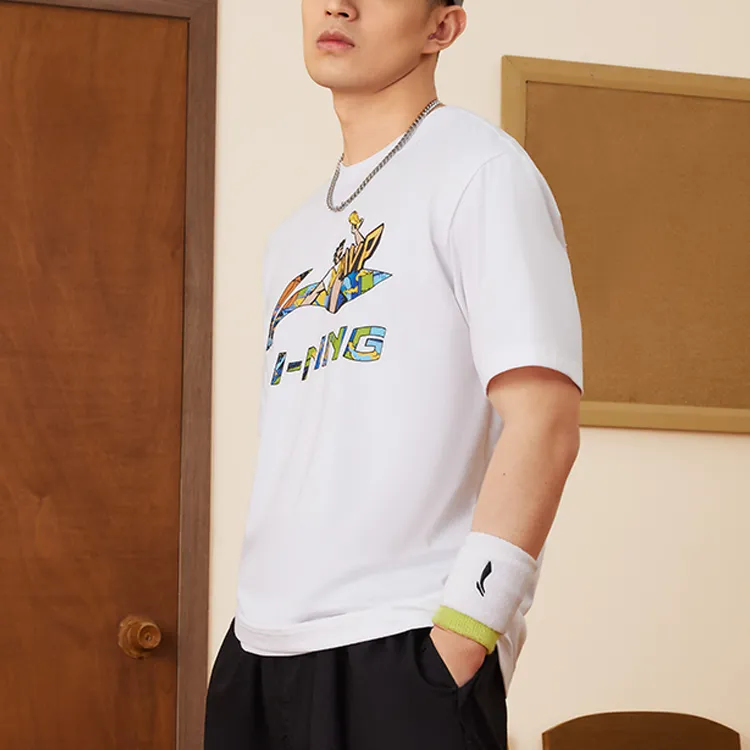 LiNing Sports Life Collection T Shirt Men's Standard White-3