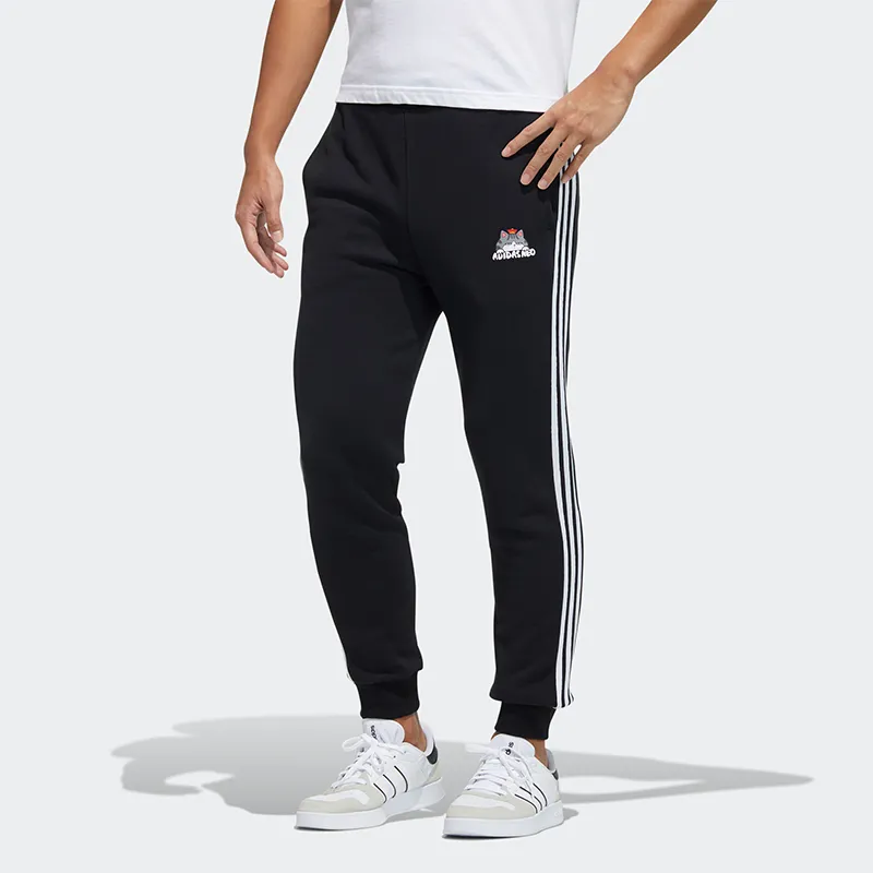 Adidas Neo x WUHUANGWANSUI LIANMINGKUAN Knitted Sports Pants Men's Black-2