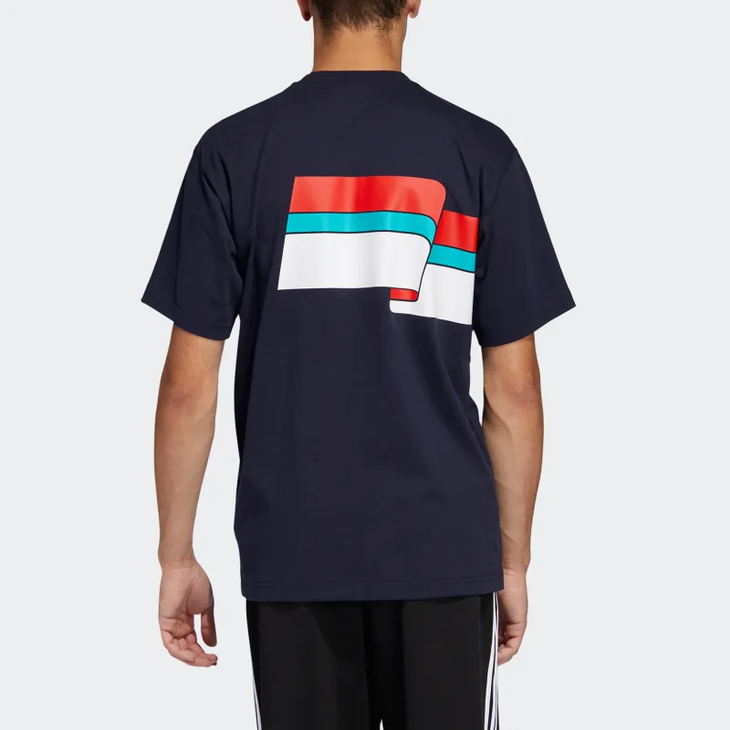 Adidas Originals T Shirt Men's Navy Blue-3