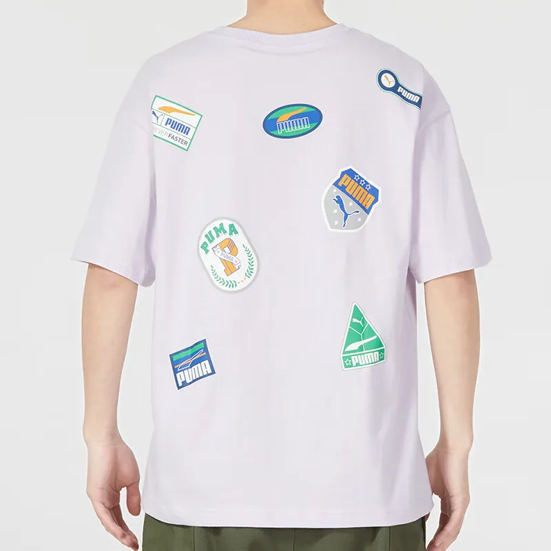 PUMA T Shirt Unisex Light Purple-3
