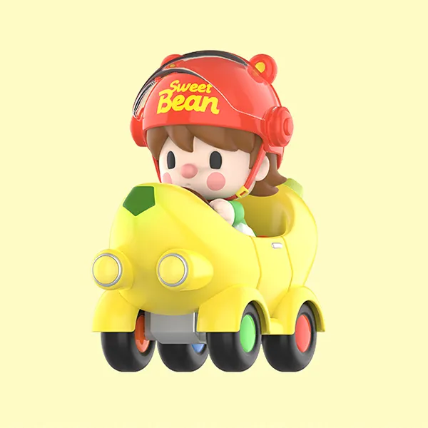 POP MART Little Sweet Bean Banana Chocolate Bean Trendy Figures 13.6cm-5