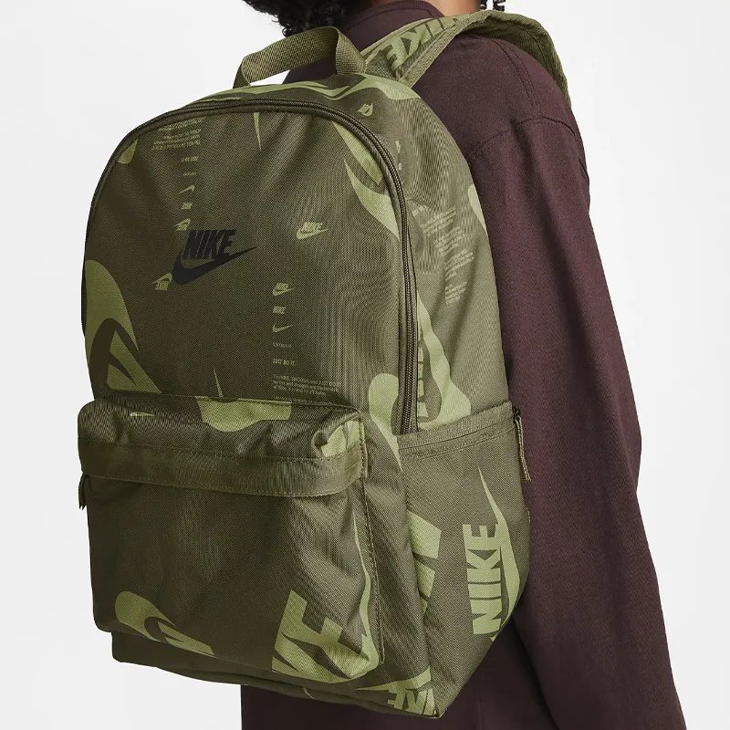Nike Heritage Fabric Backpack Regular Unisex Olive Green-4