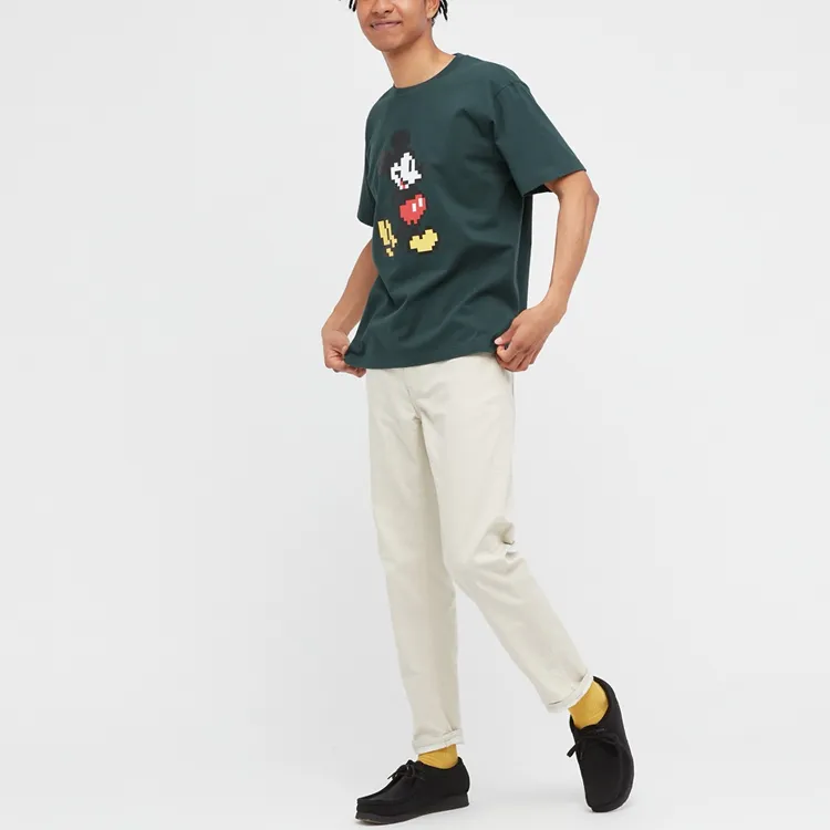UNIQLO T-Shirts Unisex Dark Green-1