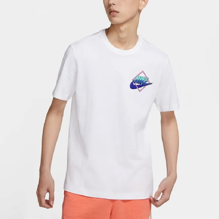 Nike T Shirts Men White-2
