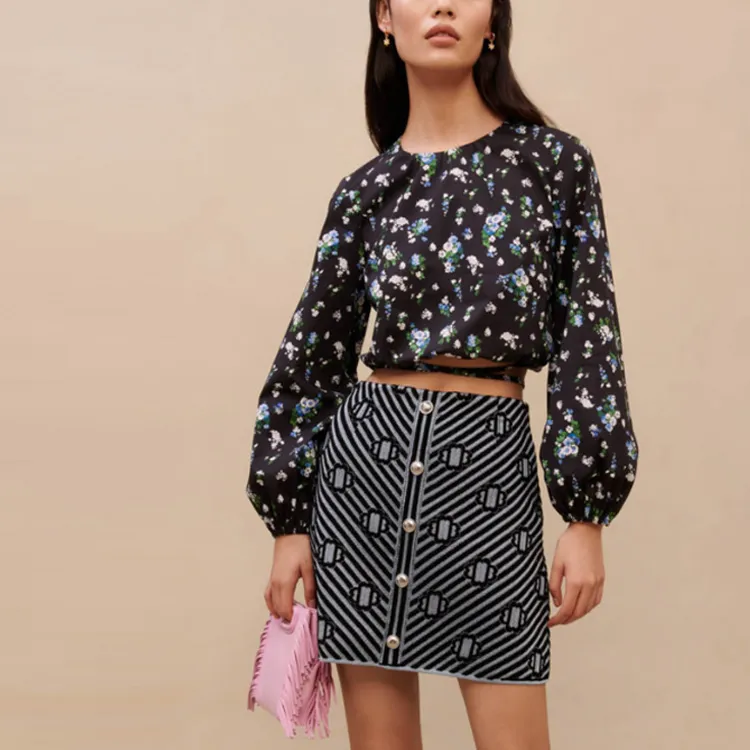 Maje Casual Short Skirts Women's Black-1