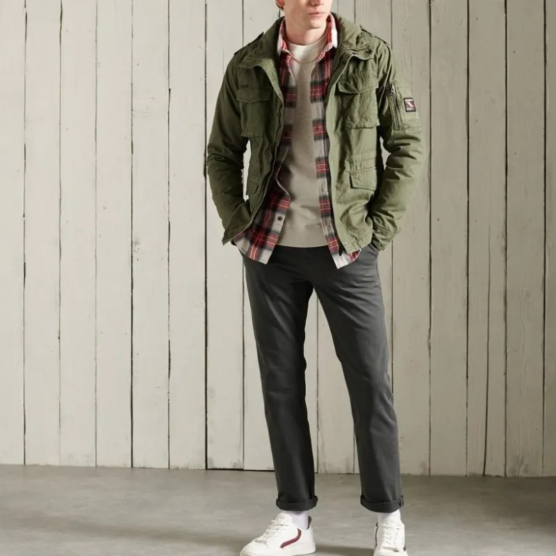 SUPERDRY Jackets Men Green-1