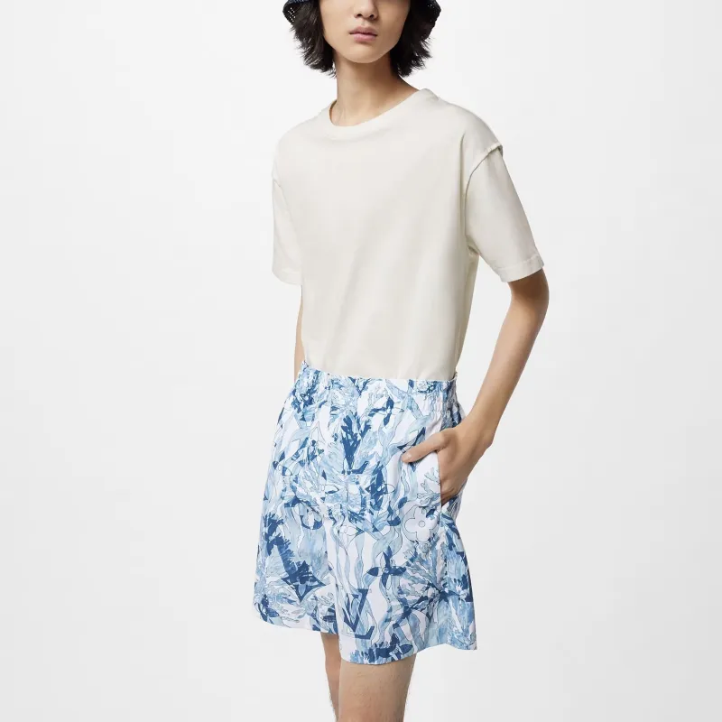 LOUIS VUITTON Casual Shorts Men's Blue-4