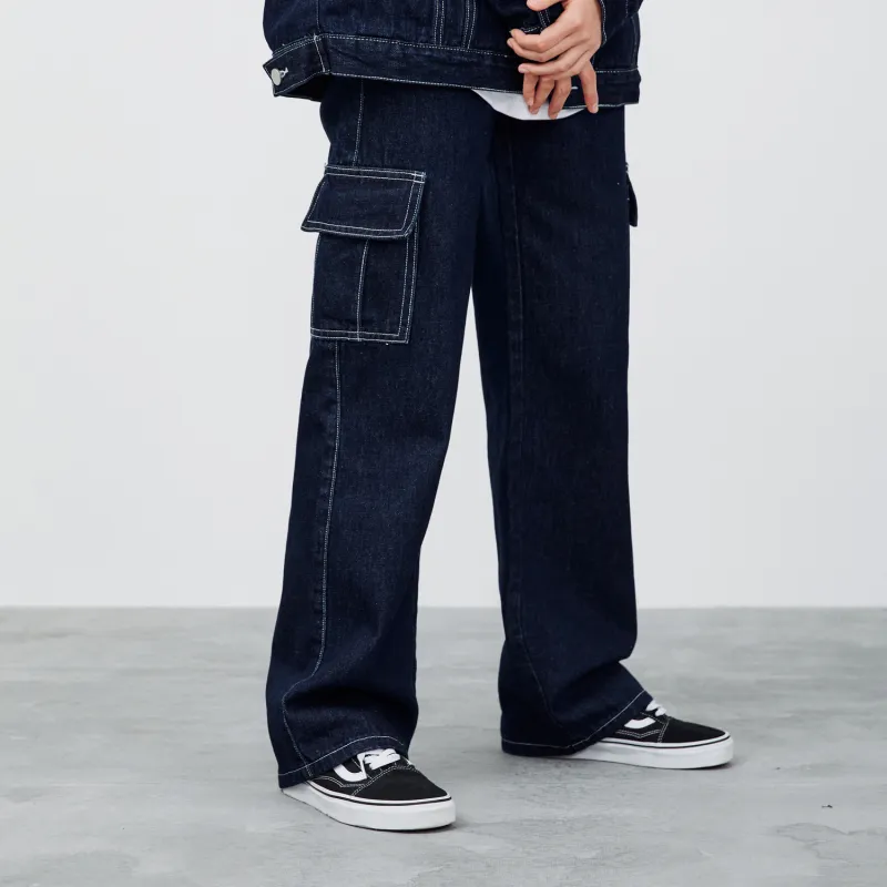 LKOD Straight Jeans Unisex Blue-5
