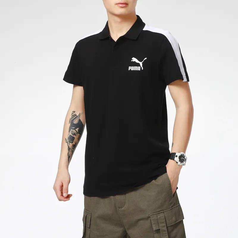 PUMA Polo Shirts Men Black-4