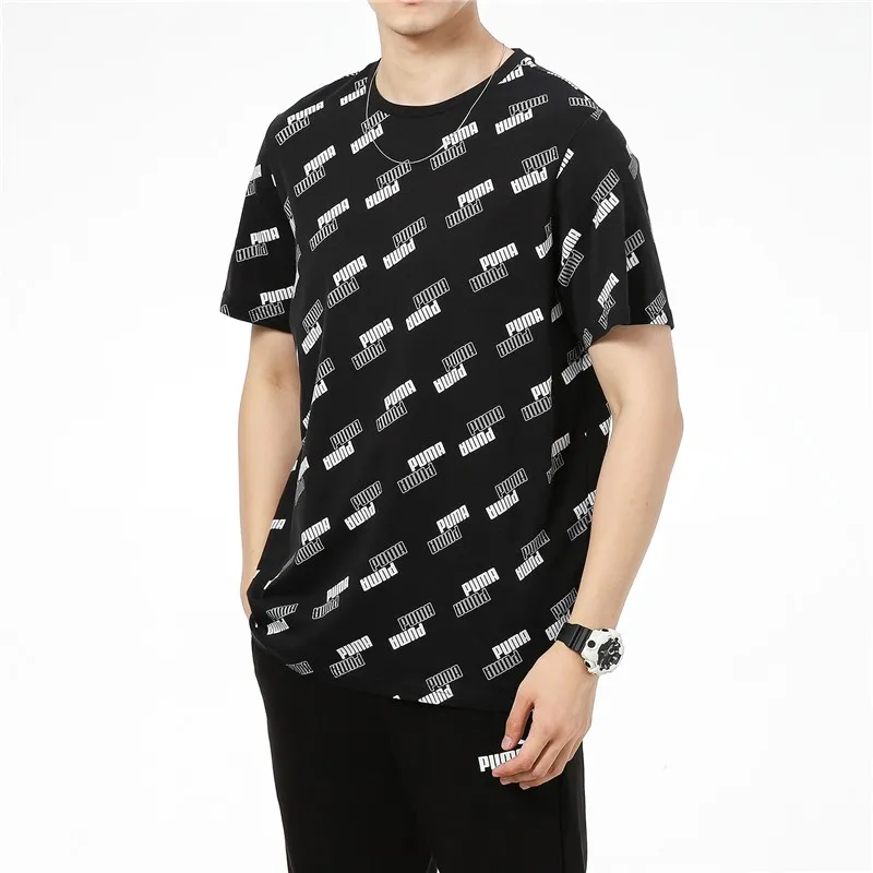 PUMA T Shirts Men Black-4