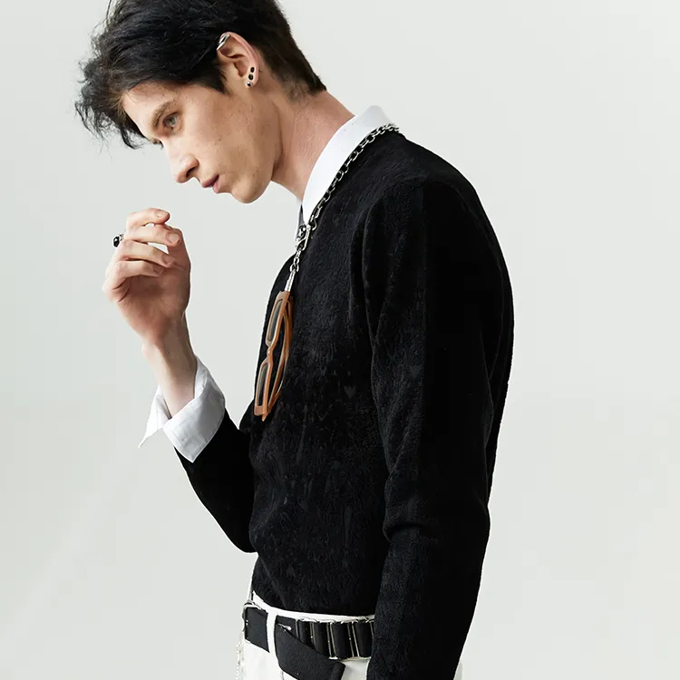 DAVID NAMAN Sweaters Men Black-5