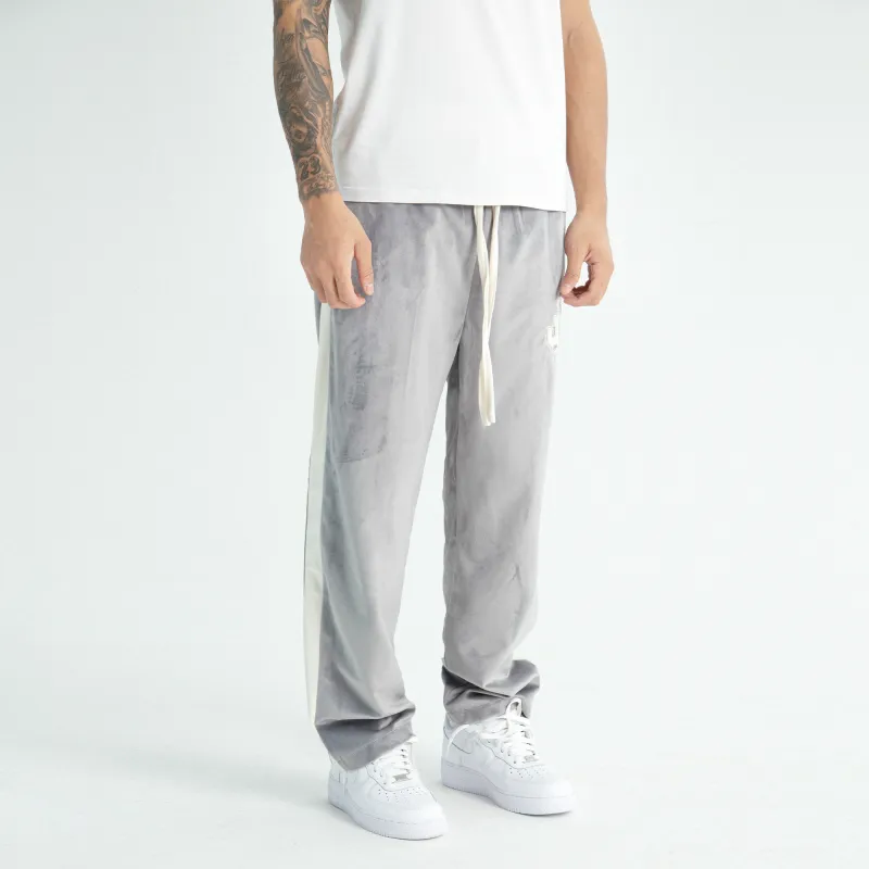 JUST VIBE Straight Casual Pants Unisex Gray-5