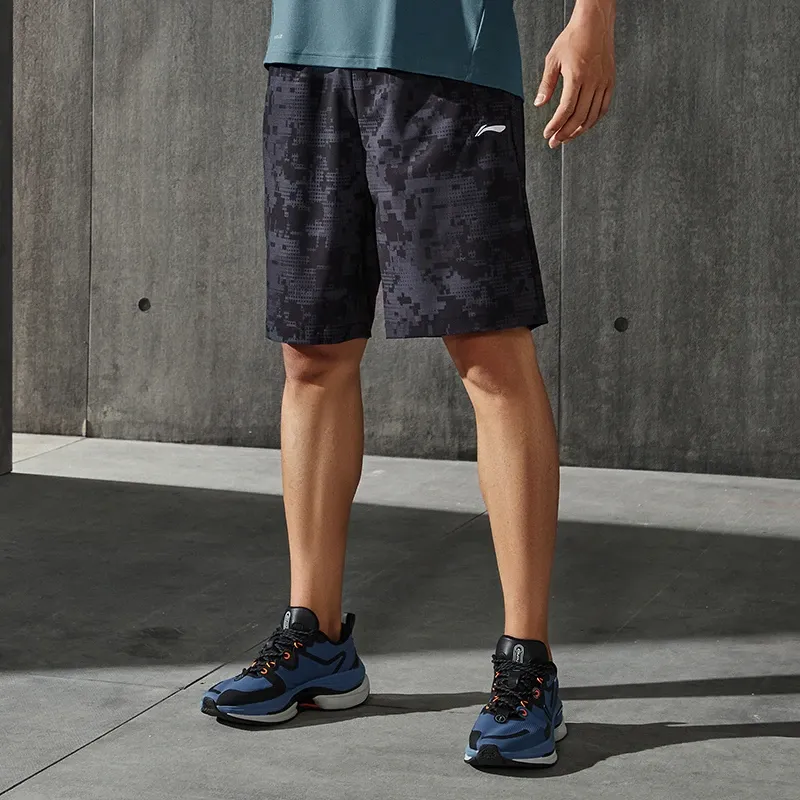 LiNing Training Series Casual Shorts Men's Standard Black Printed-2