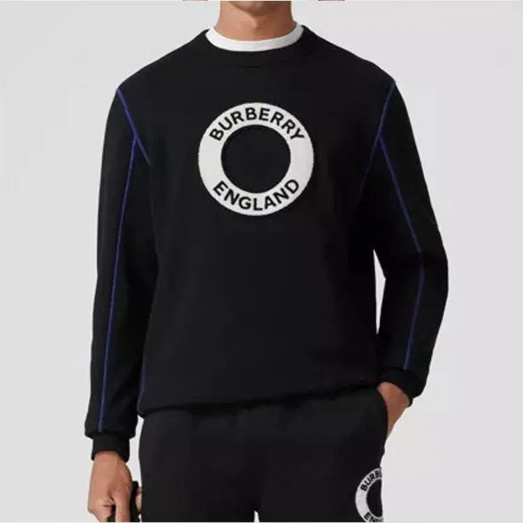 Burberry Logo Graphic Cotton Sweatshirt-5