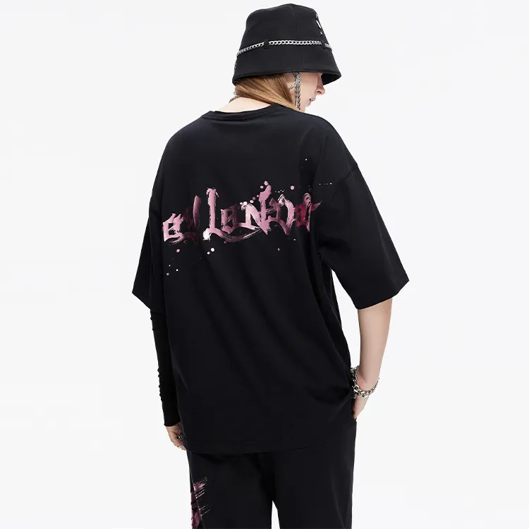 Boy London FW21 Straight Long Sleeved T Shirt Unisex Black-5