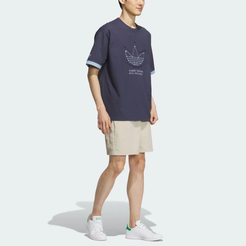 Adidas Originals T Shirt Unisex Navy Blue-3