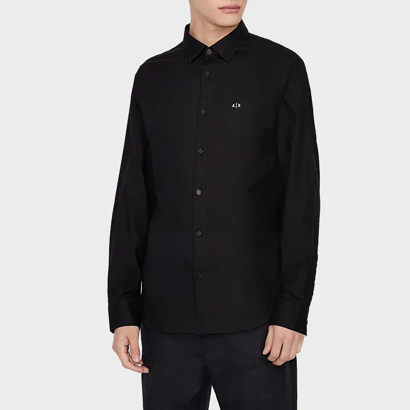 ARMANI EXCHANGE Shirts Men Black-3