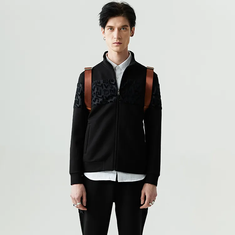 DAVID NAMAN Sweatshirts Men Black-5