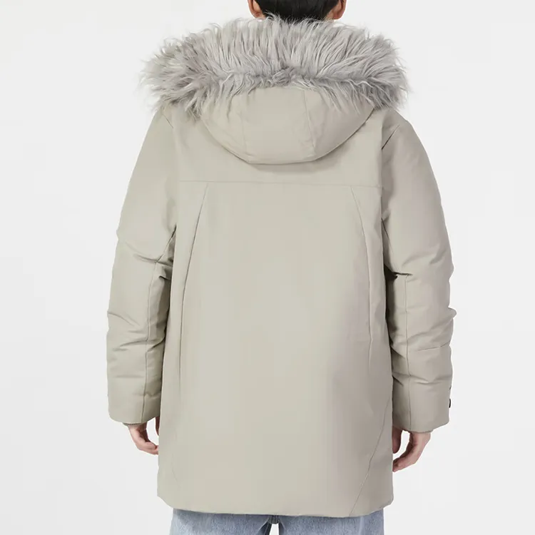 New Balance Down Jackets Men Gray-3