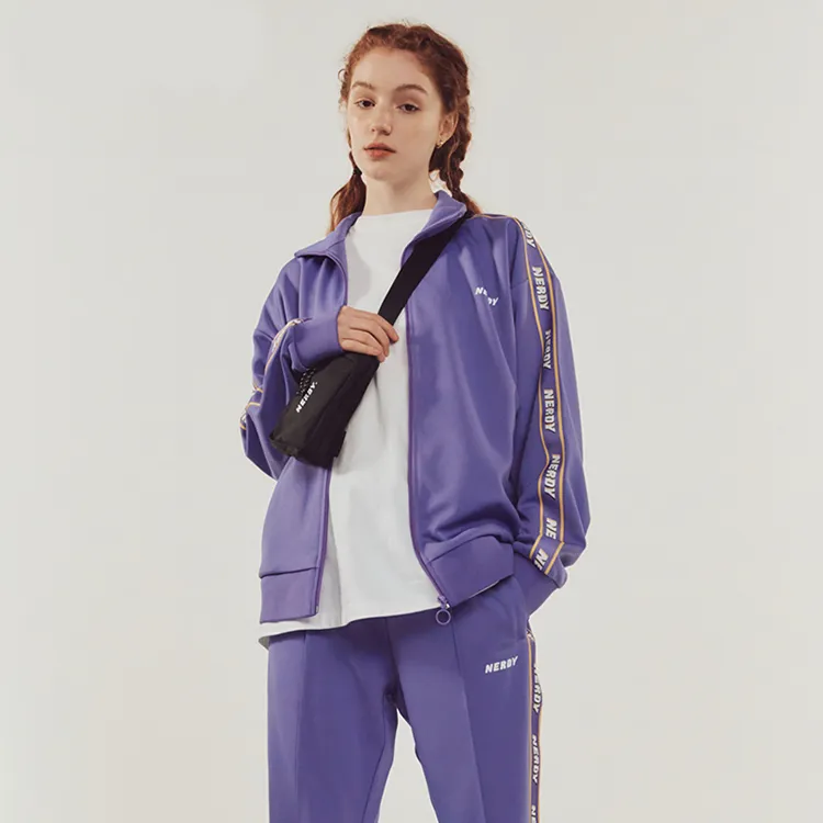 NERDY Loose Fit Workwear Jacket Unisex Purple-2