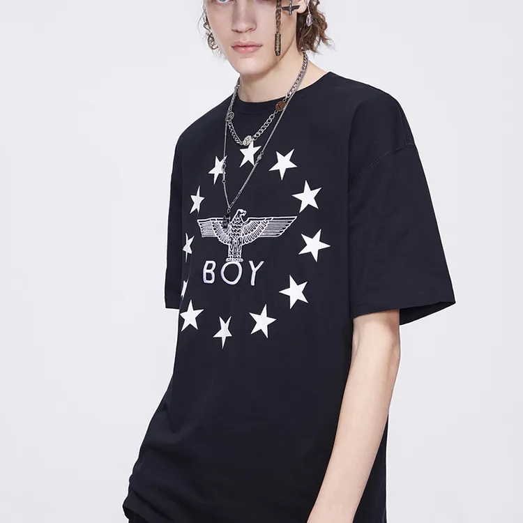 Boy London Straight T Shirt Unisex Black-3
