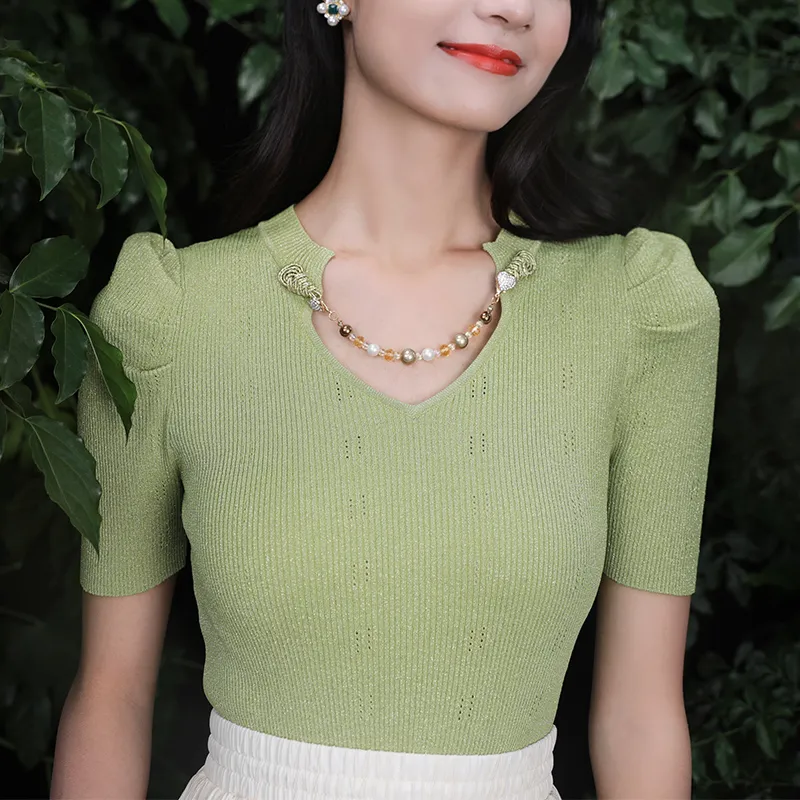 JINYE ORIENTAL T Shirts Women's Fruit Green-2