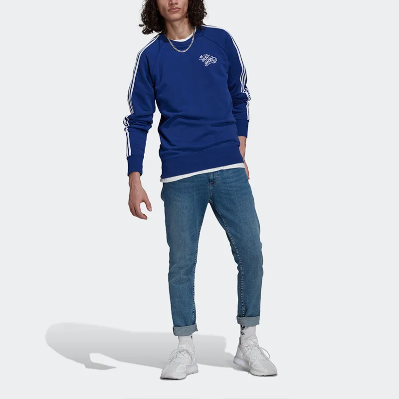 Adidas Real Madrid Sweatshirts Men Blue-1