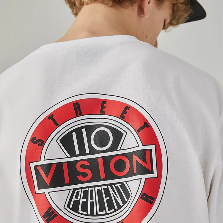 Vision Street Wear Regular T Shirt Unisex White-4