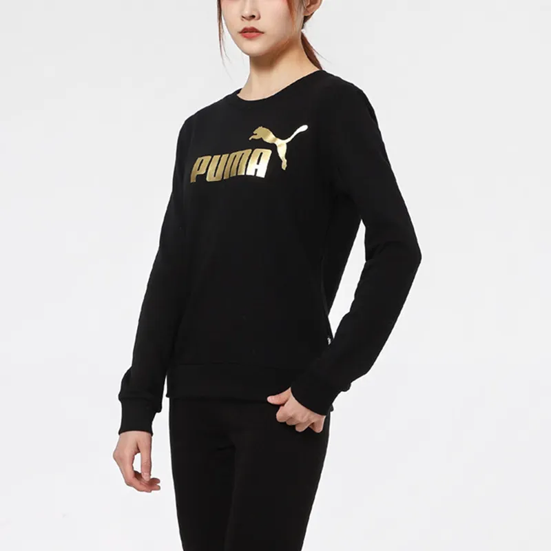 PUMA ESS Sweatshirts Women's Black-4