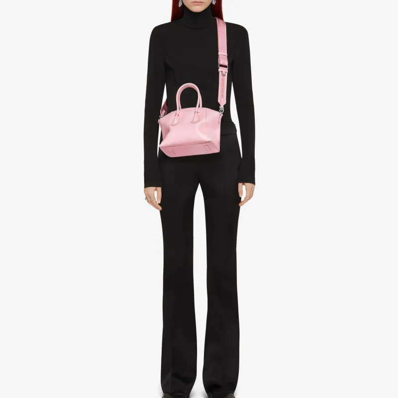 GIVENCHY Antigona Smooth Cow Leather Shoulder Bag Crossbody Bag Handbag Mini Women's Pink-4