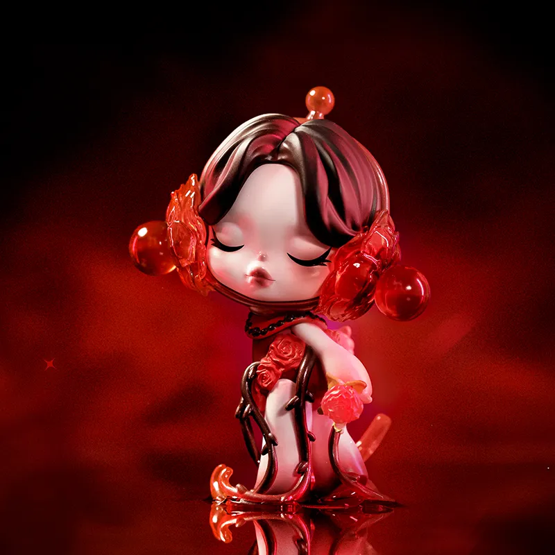 POP MART SKULLPANDA Valentine's Day Limited Edition Figure Hang Tag Box 9cm-2