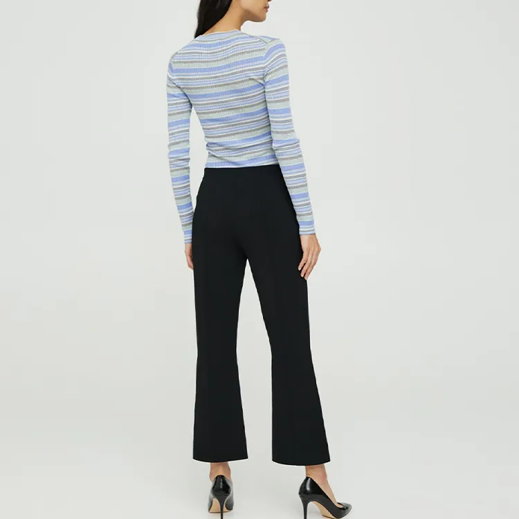 THEORY Flared Wide Leg Pants-2