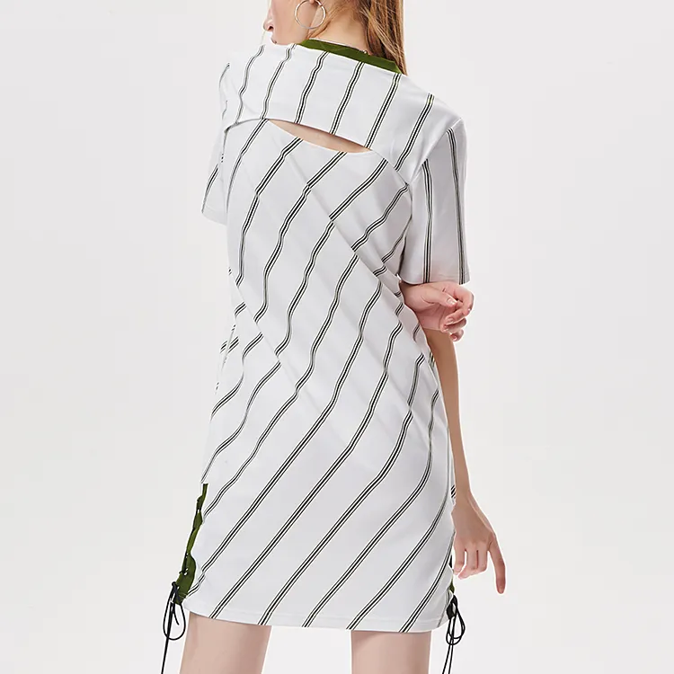 FILA FUSION Short Sleeved Dresses Women's Sports White-5