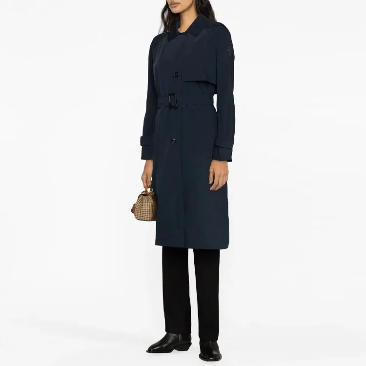 WOOLRICH Belted Button Up Trench Coat-3